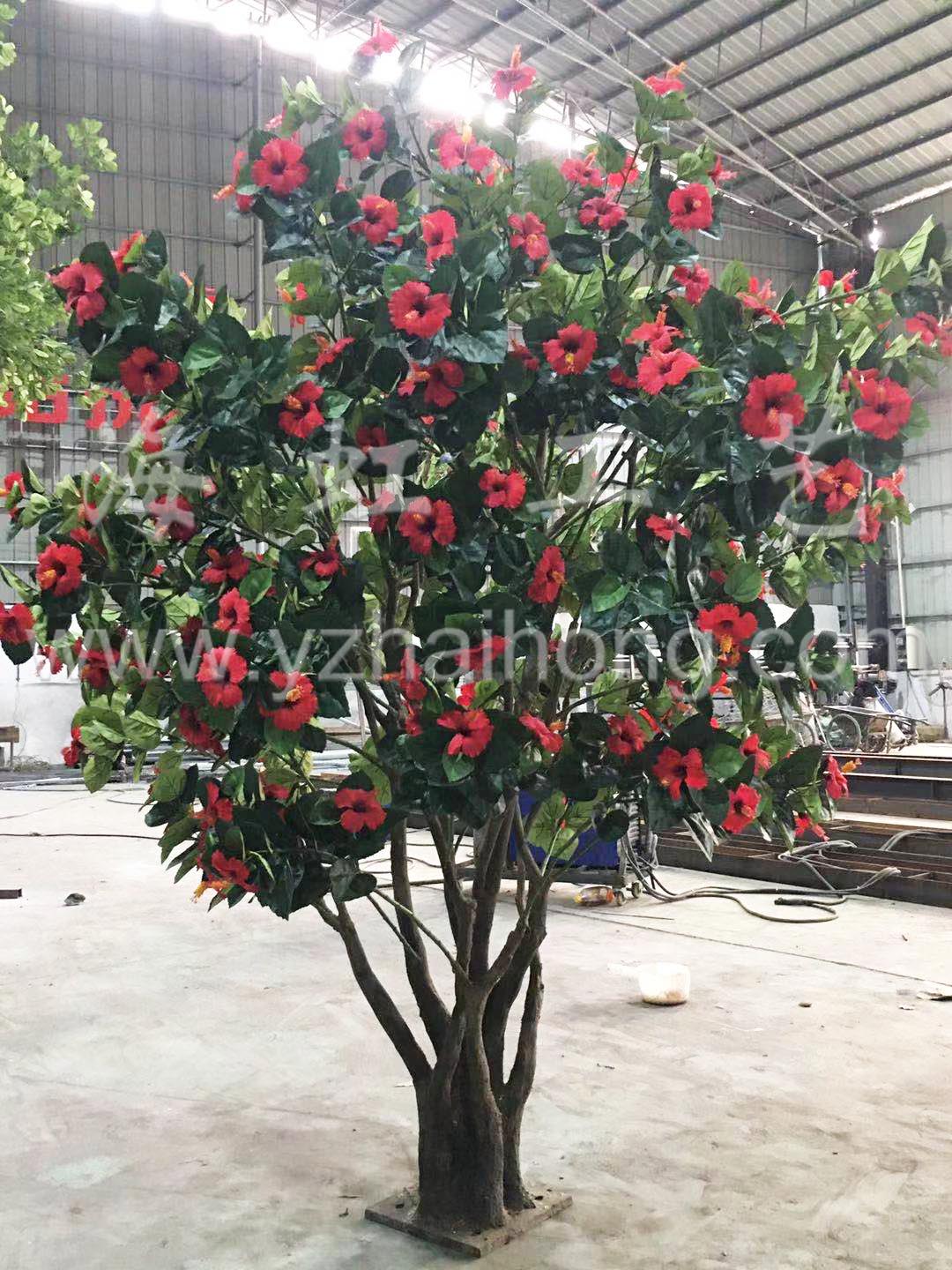 仿真木槿花樹